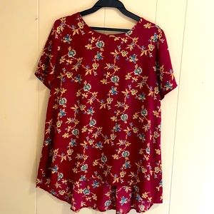 Boho Chic Flowy Flower-Pattern Top - Sienna Sky